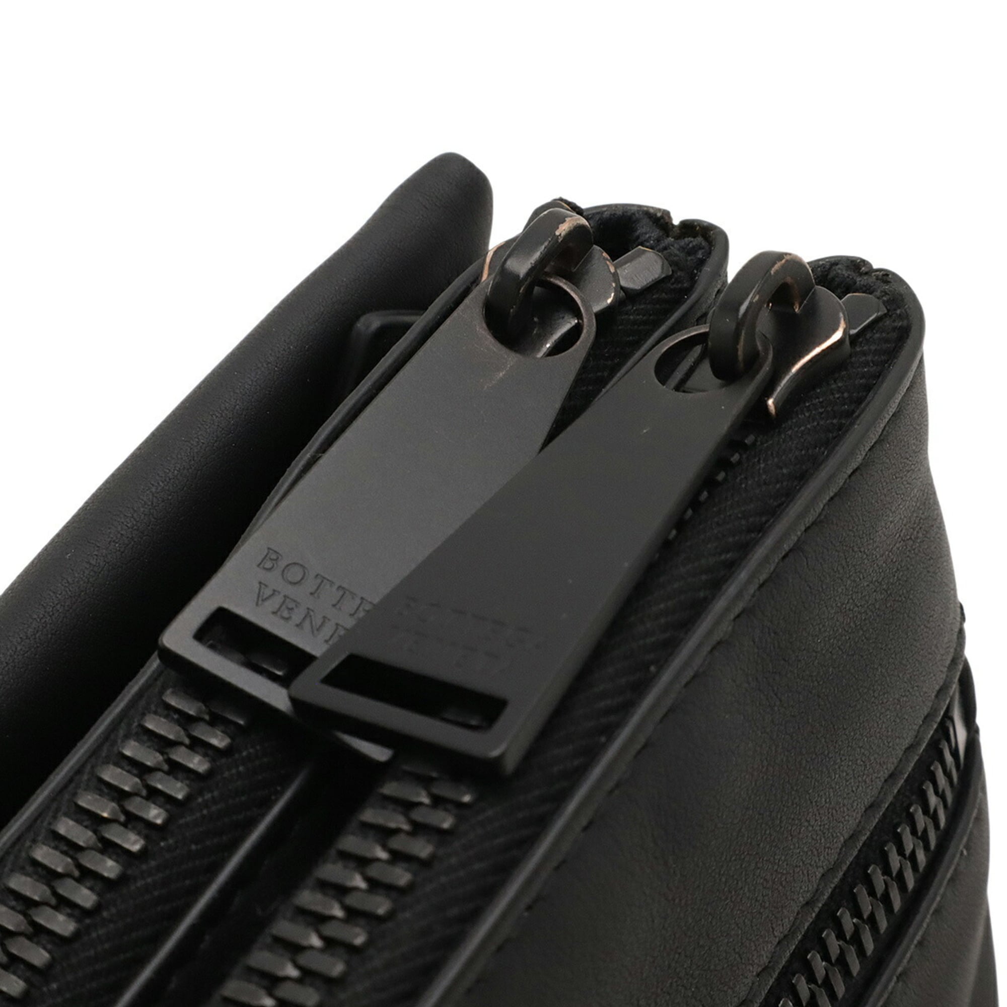 BOTTEGA VENETA shoulder bag, crossbody clutch, pouch in black leather