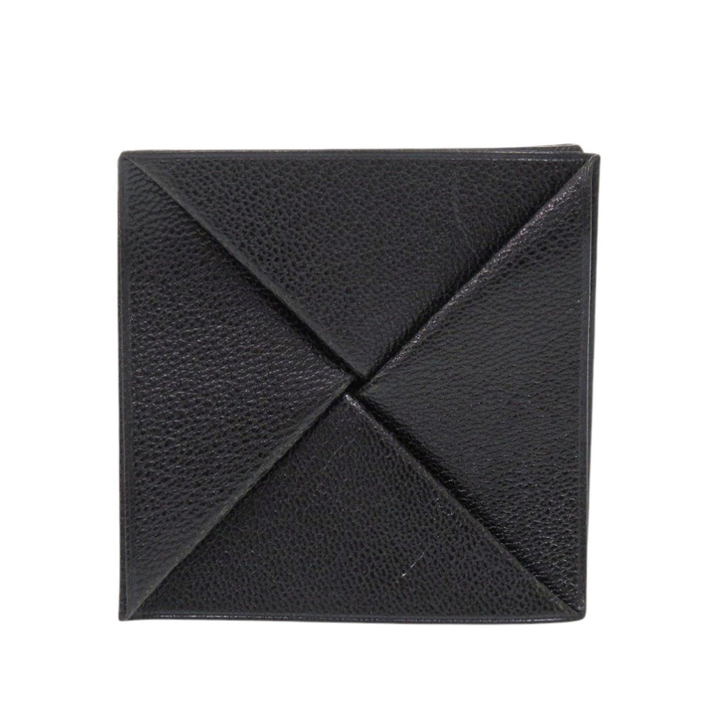Hermes Excellent condition Hermès Zulu Chevre Black wallet/coin case with 〇Q markings, black, 0776