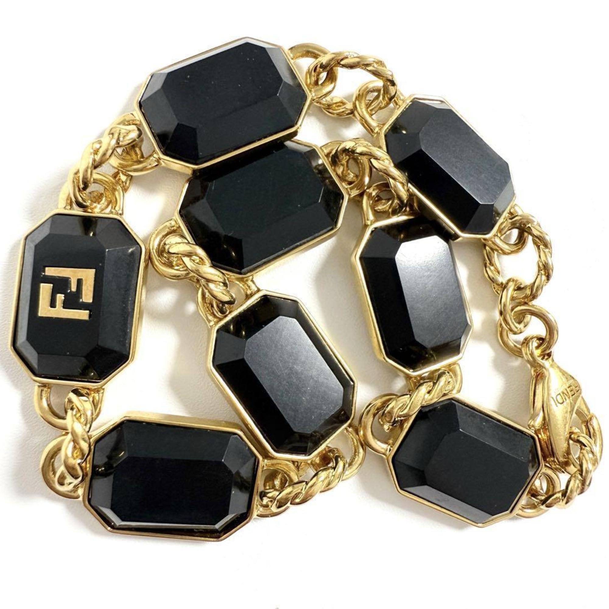 Fendi Men's FF Link Bracelet, Gold, 22cm — Like New