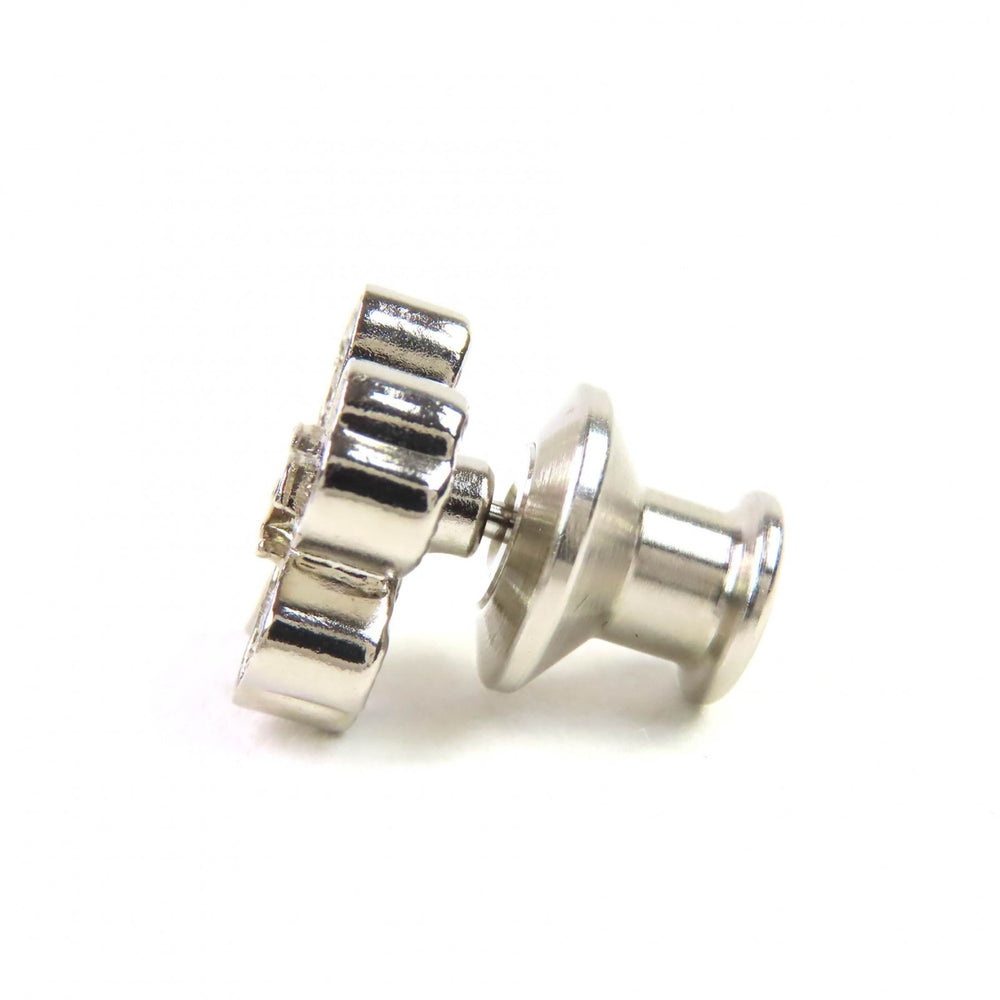 CHANEL A22P Coco Mark Icon Rhinestone No. 5 Clover Bottle Pins/Brooch Set of 3, Silver, with Box, Made in France, Women's — Like New