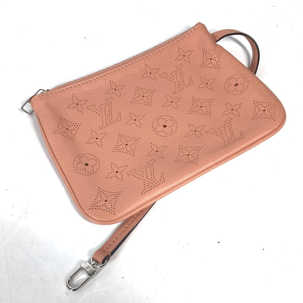 LOUIS VUITTON M94276 Monogram Mahina Selene PM Tote Bag Handbag Shoulder Leather Women's Rose Pink G-241125-24 — Like New