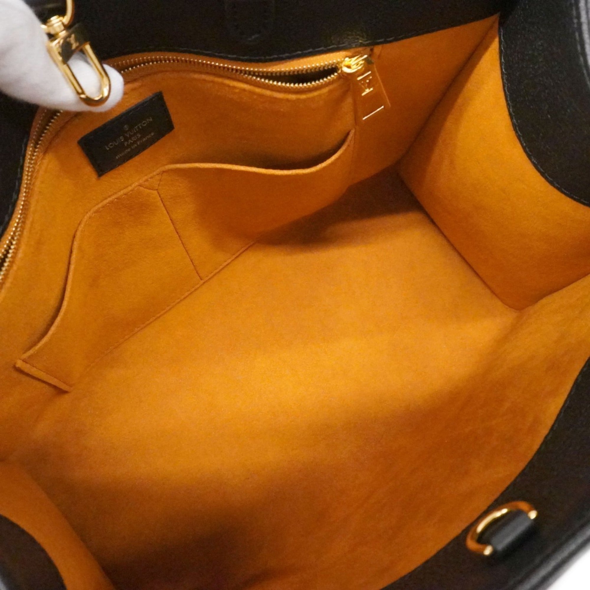 Louis Vuitton Monogram Empreinte On-the-Go Tote Bag MM M45595 Noir 2-Way for Women P2393529