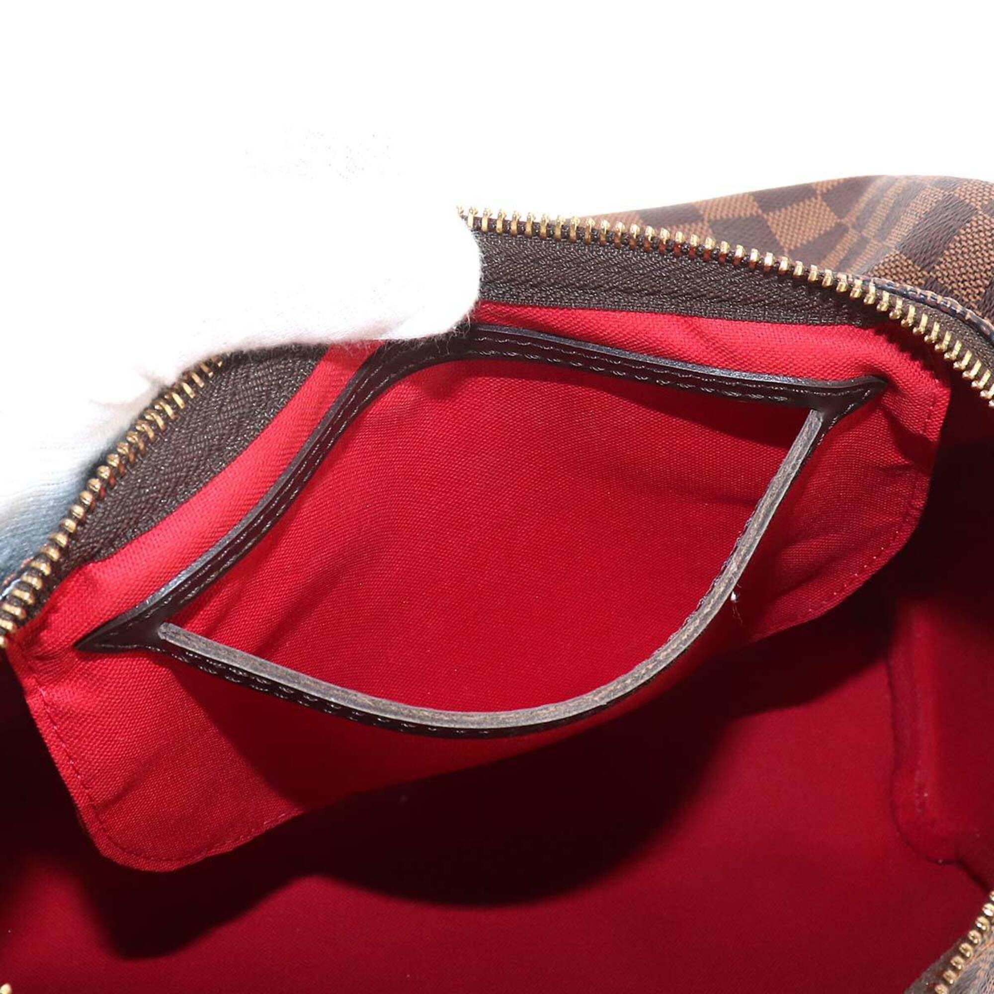 Louis Vuitton Speedy 30 Damier Handbag, Ebene Brown, N41364, Gold Hardware — Like New