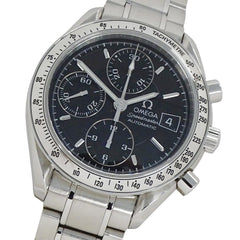 Omega Speedmaster 3513.50 Men's Watch, Brand Name, Date, Chronograph, Automatic, Stainless Steel (SS), Silver, Black — Good