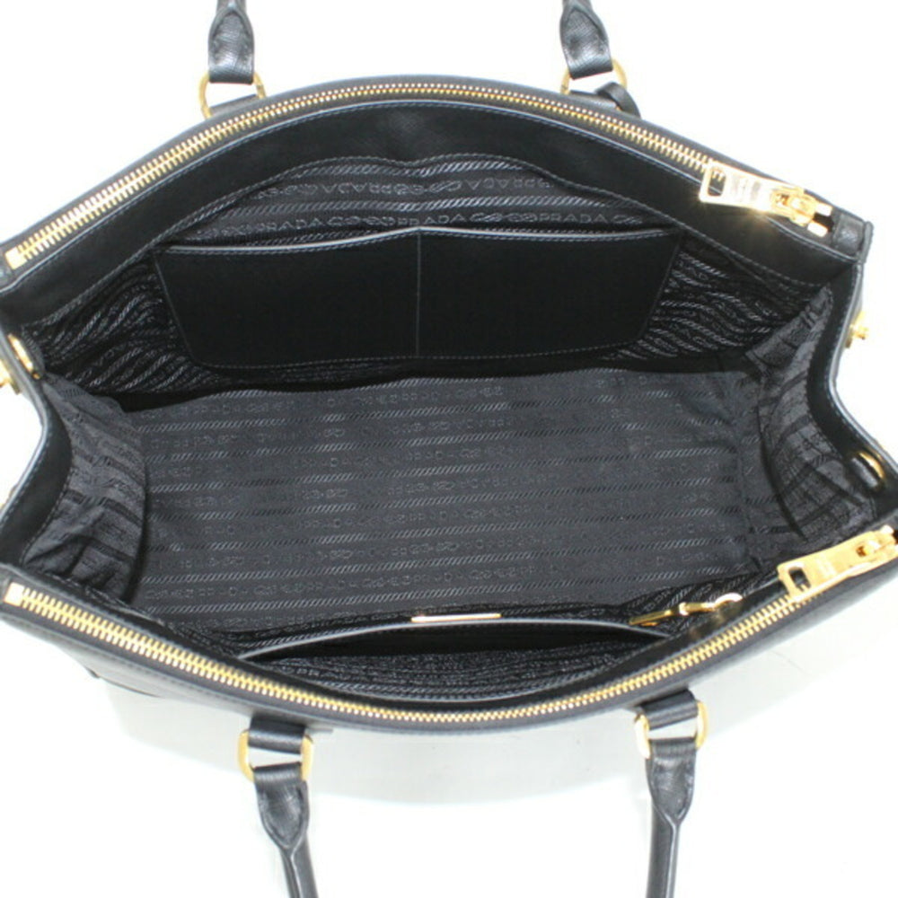 Prada Galleria handbag, tote bag, shoulder Saffiano leather, black, women's, 1BA786 NERO T5896 — New - Store Return