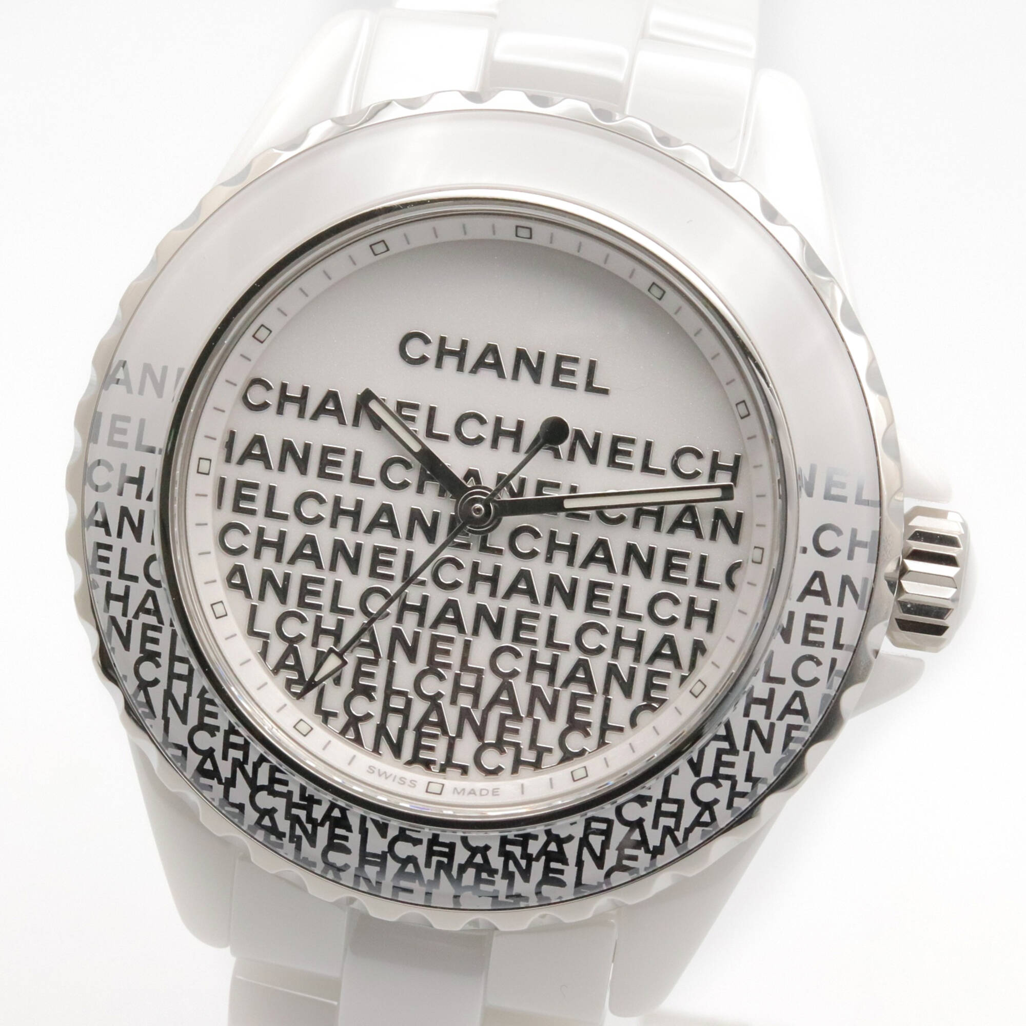Chanel J12 Wanted de Watch, Ceramic, Ladies, White, H7419 — Very Good