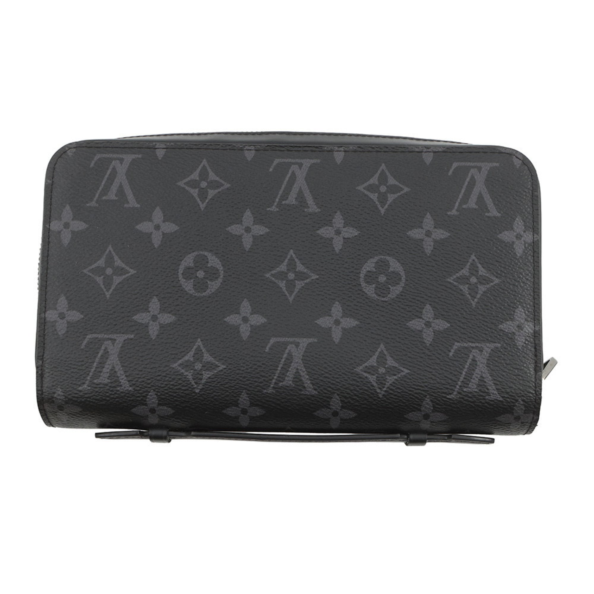 Louis Vuitton Monogram Eclipse Zippy XL Long Wallet M61698 LOUIS VUITTON Black Hardware