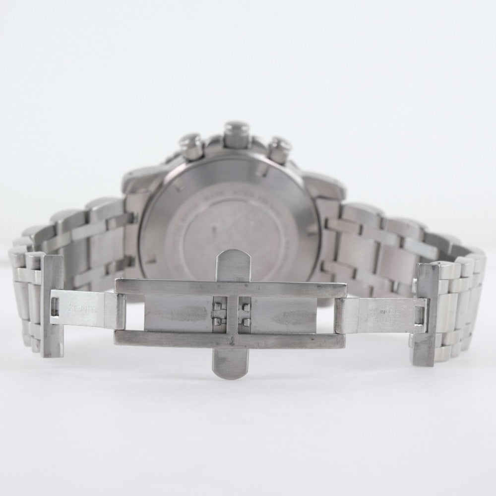 Zenith Rainbow Black 01/02.0470.405 Stainless Steel Automatic Chronograph Men's Dial Watch — Good
