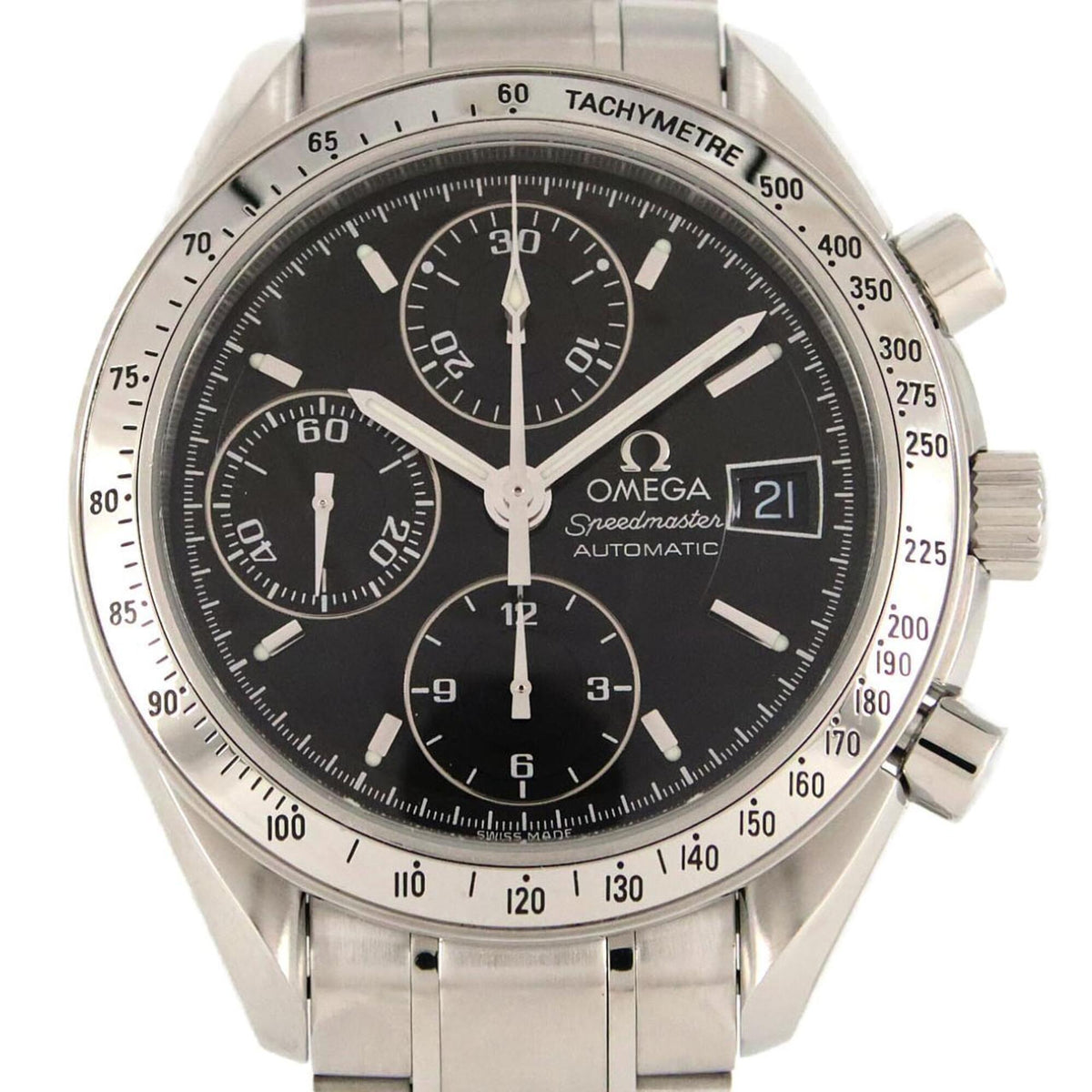 Omega Speedmaster Date 3513.50 Stainless Steel Automatic Watch — Very Good
