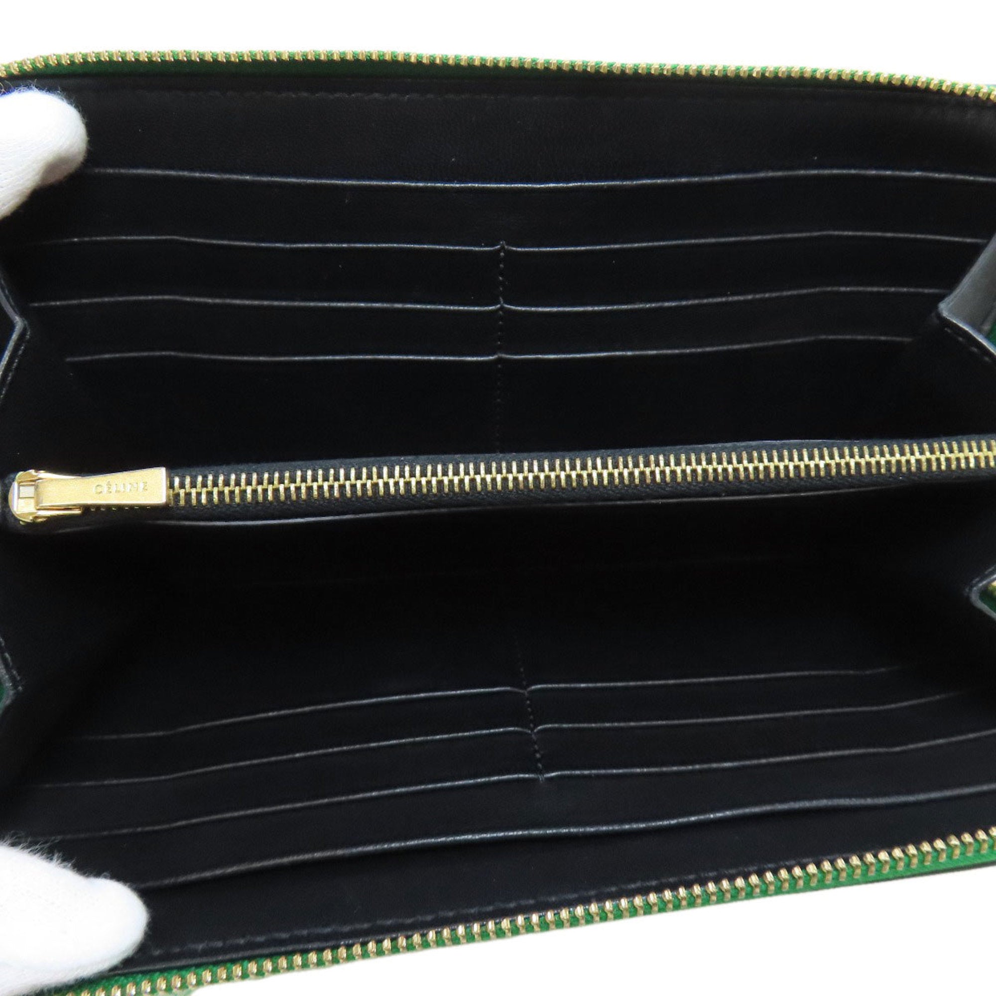 CELINE Long Wallet Leather Women's