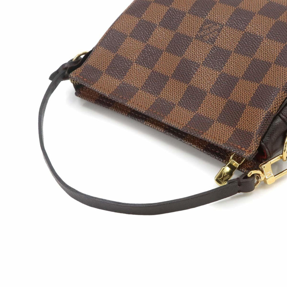 Louis Vuitton Damier Trouse Makeup Handbag Pouch Ebene N51982 Bag — Like New