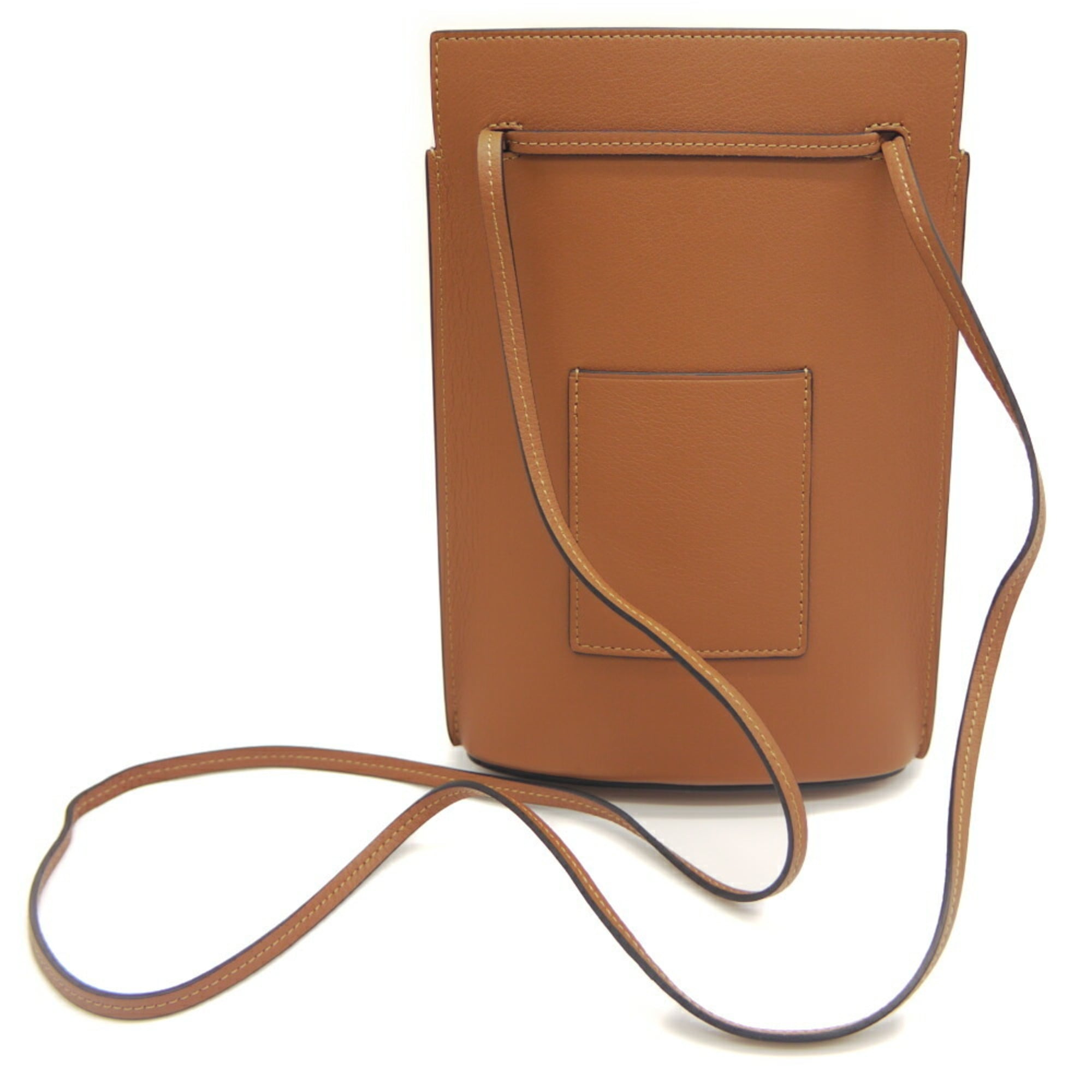 LOEWE Dice Pocket Shoulder Bag Mini Sand C630R12X01 Brown