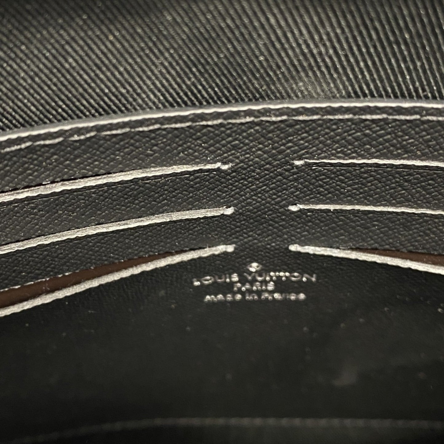 Louis Vuitton Monogram Eclipse Pochette Voyage MM Clutch Bag M61692 Black Men's