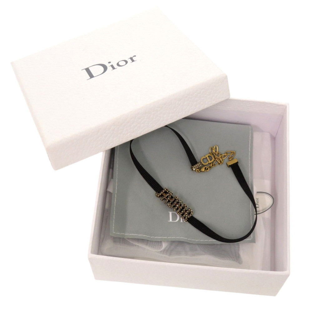 Christian Dior J'ADIOR Velour Stone Black Choker 0561 — Like New