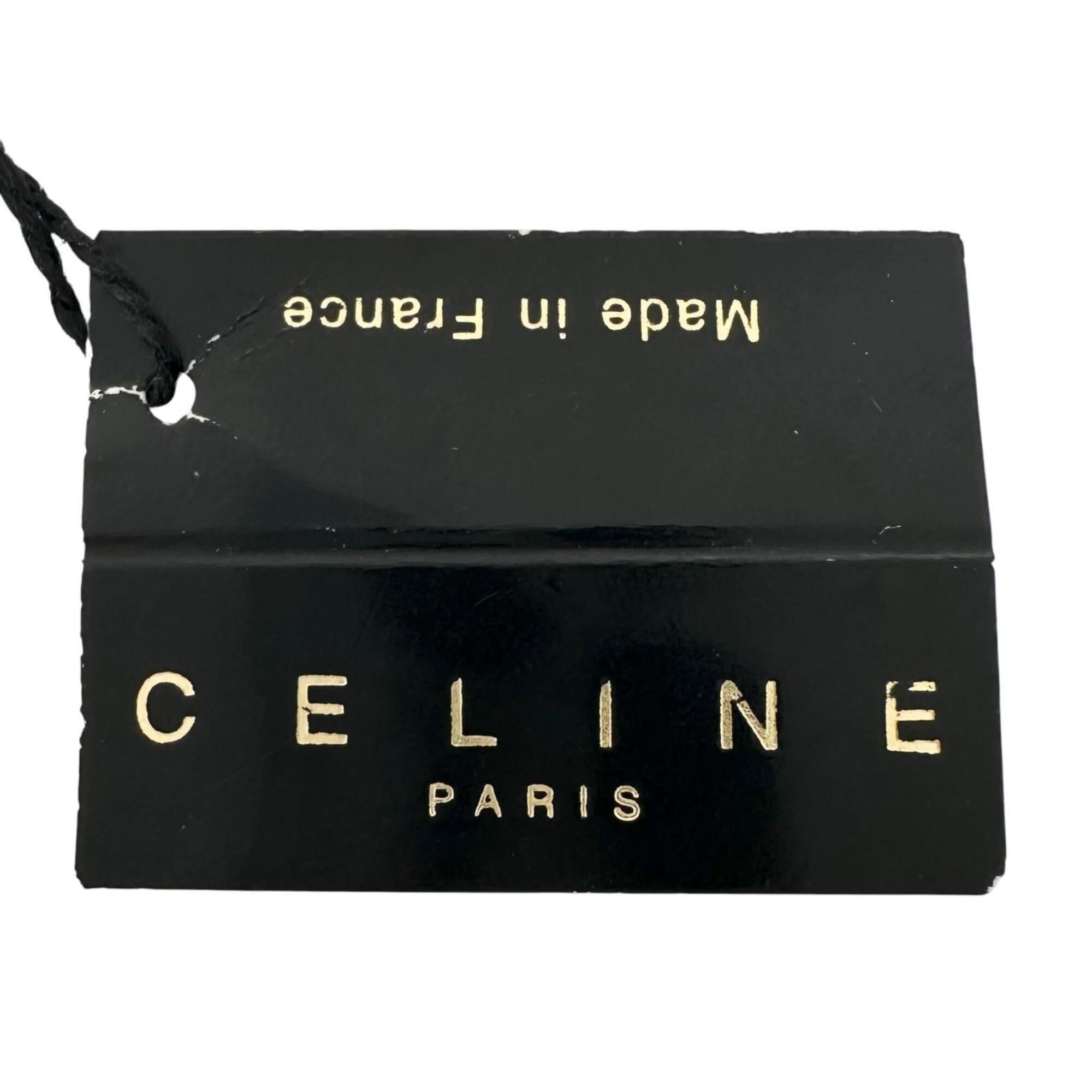 CELINE Vintage Faux Pearl Plated Circle Logo Bracelet, Gold, Made in France, Women's — Like New