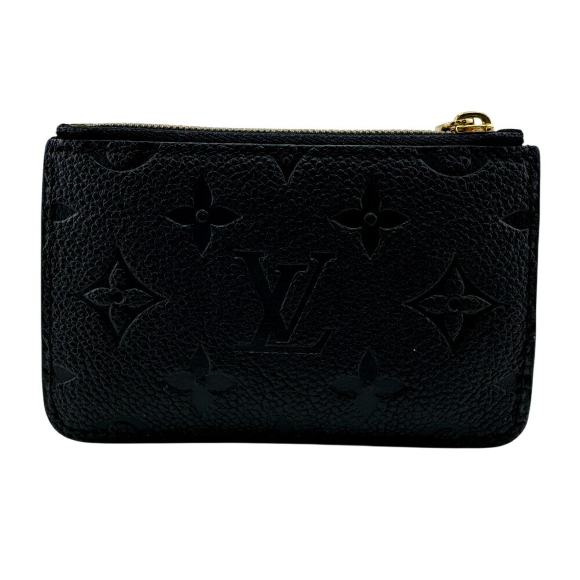 LOUIS VUITTON M81883 Porte-Cartier Empreinte Coin Case Wallet Black Women's