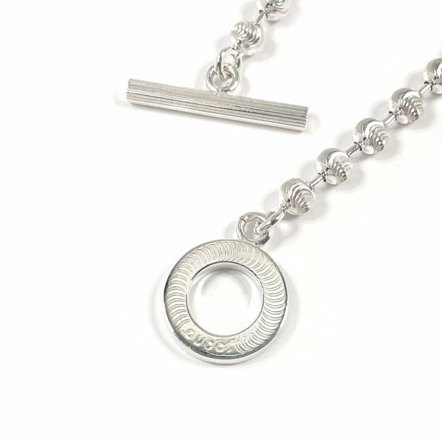 GUCCI Gucci Ball Chain Bracelet, 925 Sterling Silver, Unisex