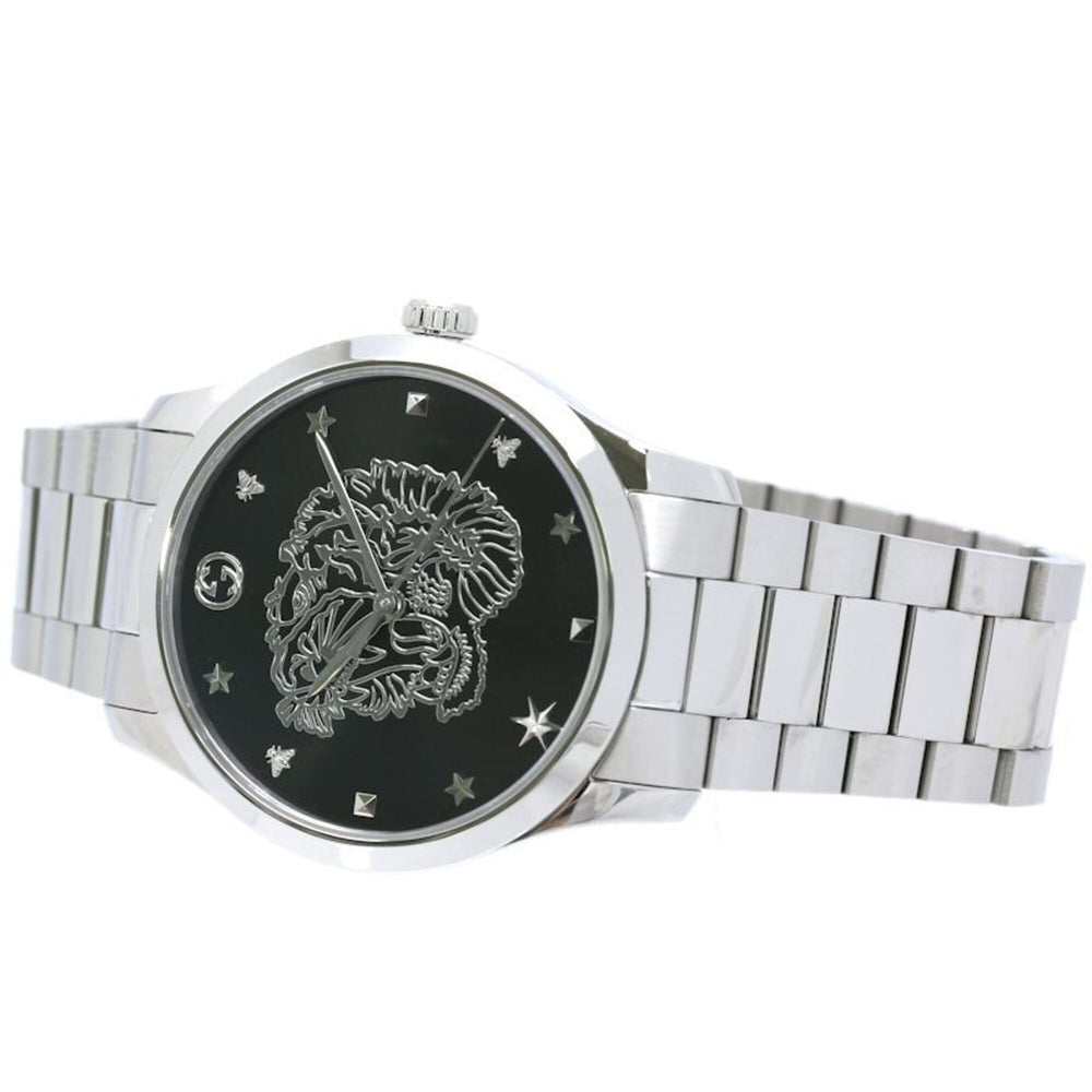 GUCCI G-Timeless YA1264125 126.4 Men's Watch Stainless Steel /40427 — Very Good