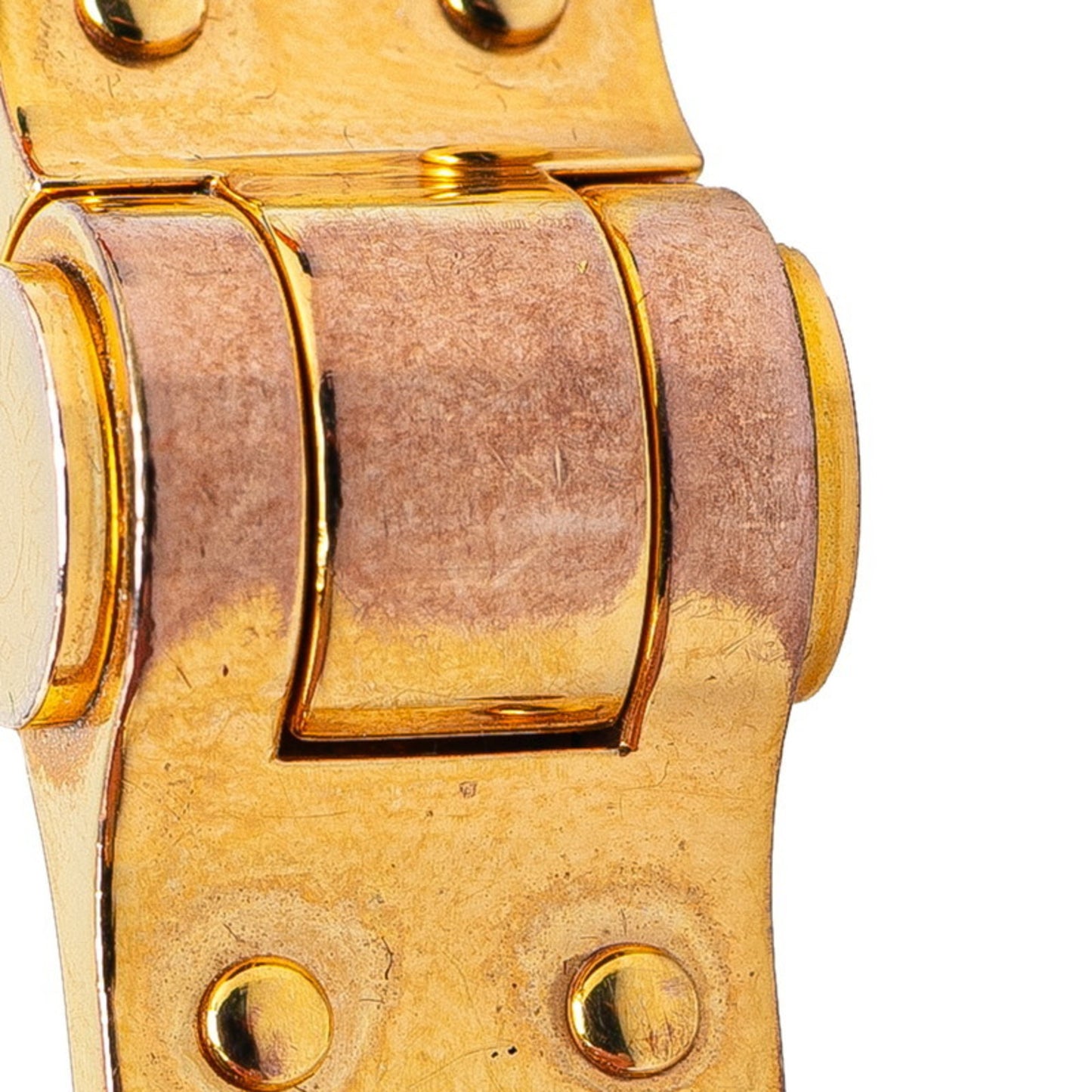 Hermès Charnière Bangle Gold Orange Plated Women's HERMES