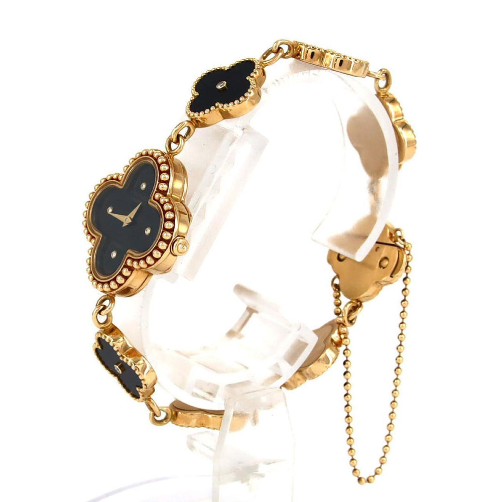 Van Cleef & Arpels Alhambra YG 4P 122974 Quartz Watch — Very Good