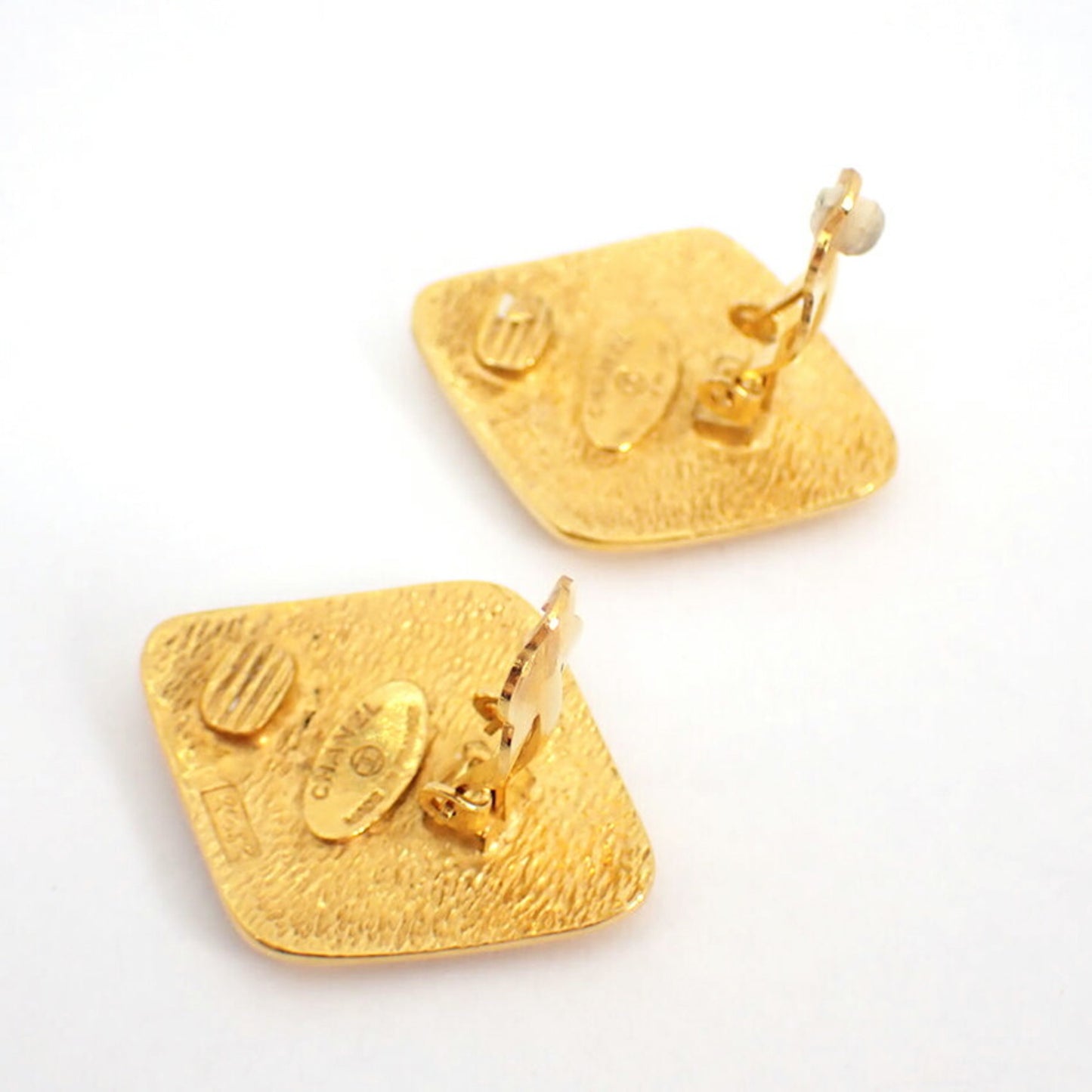CHANEL Chanel 925 Square Earrings