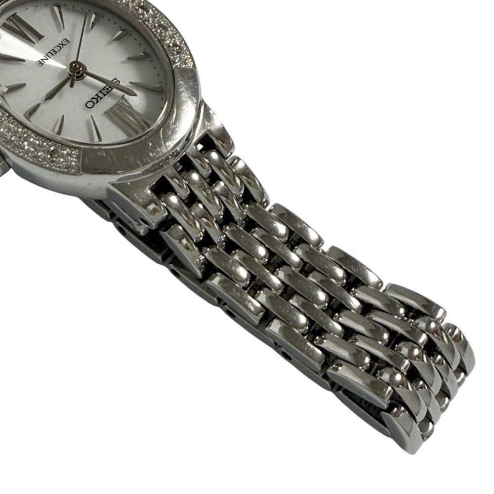 Seiko Dolce Exceline Ladies' Solar Watch with 10 Diamonds — Very Good