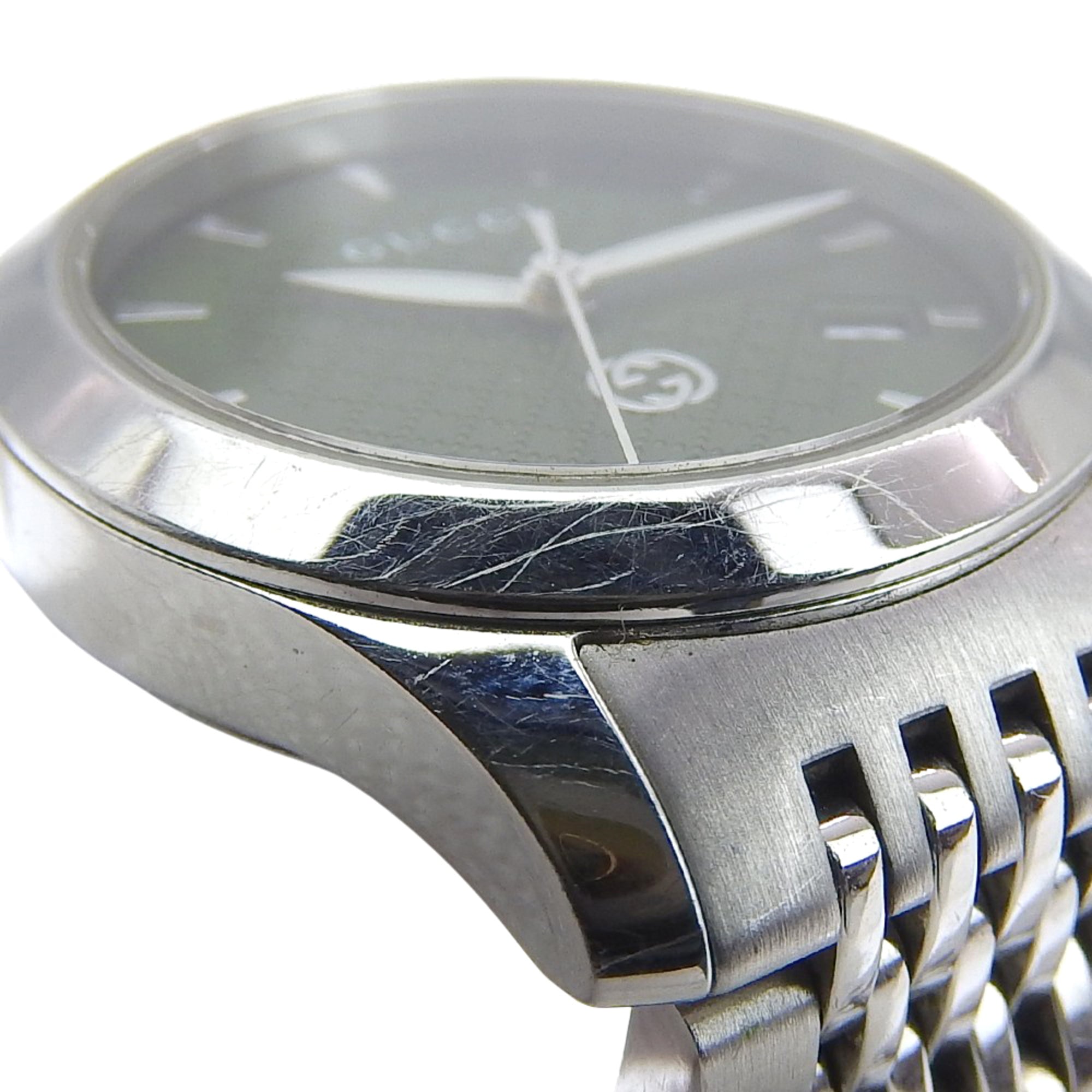 Gucci GUCCI watch 126.5 Stainless steel quartz analog green dial women's — Good
