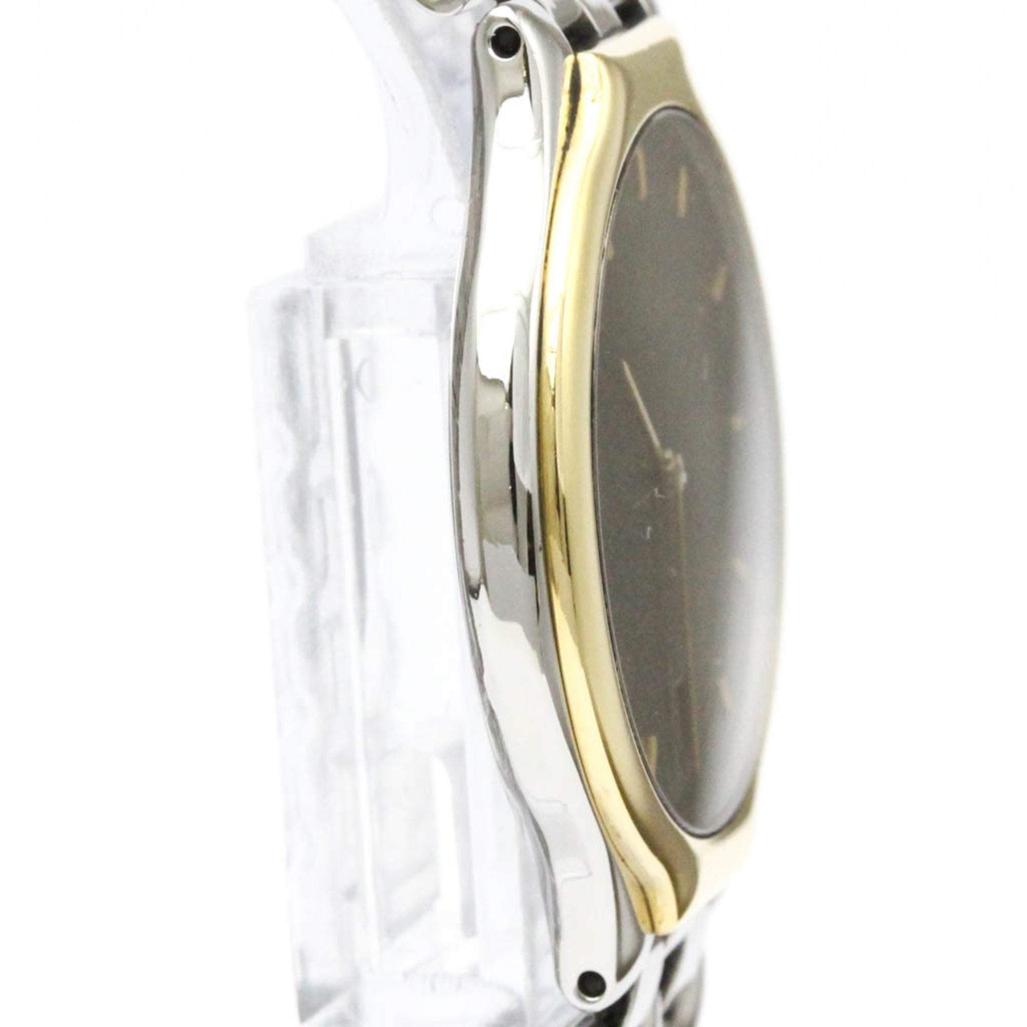 OMEGA De Ville Symbol K18 Gold Steel Quartz Mens Watch 196.0316 Polished — Very Good