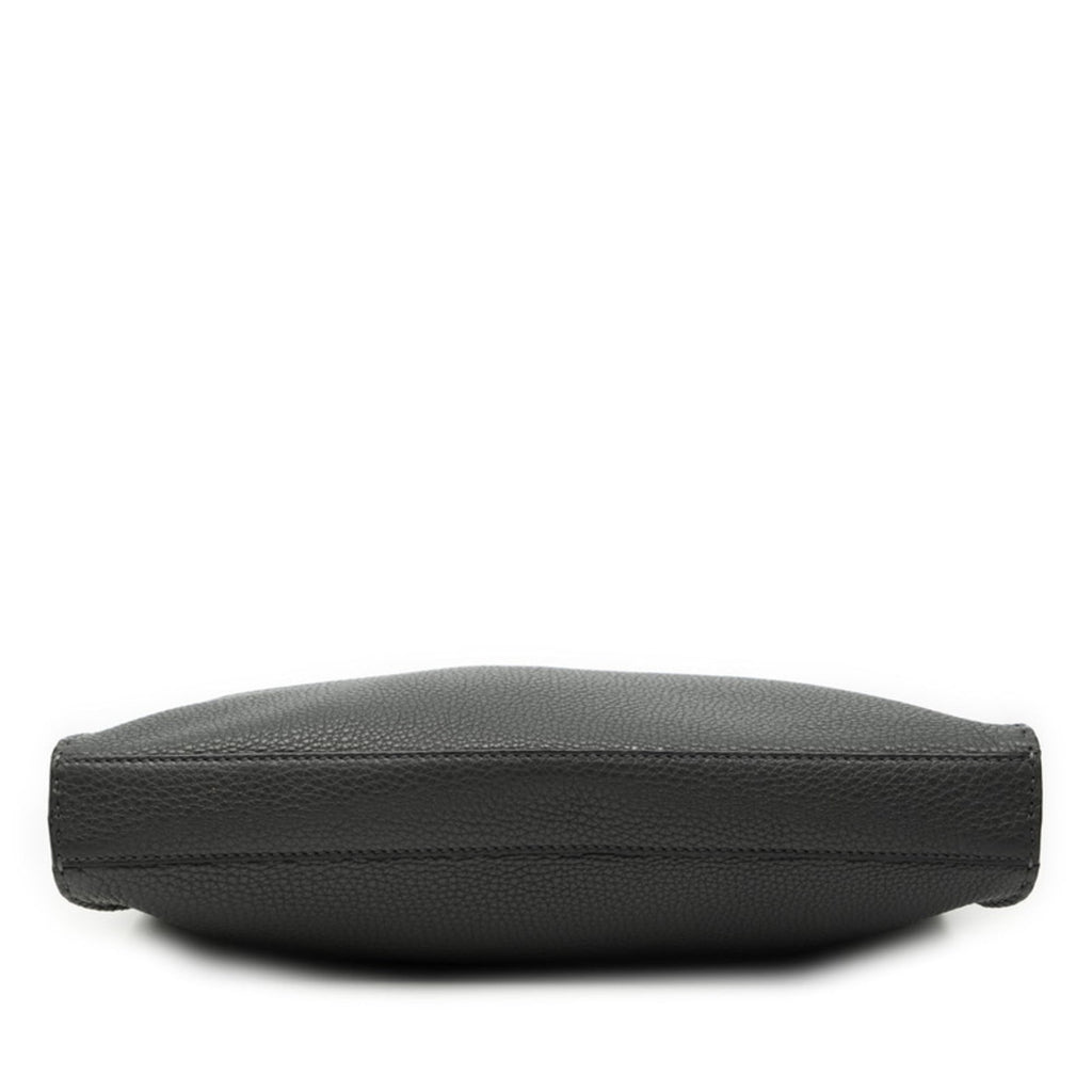 FENDI Selleria Peekaboo Fit Business Briefcase 7VA406 Gray Leather Men's