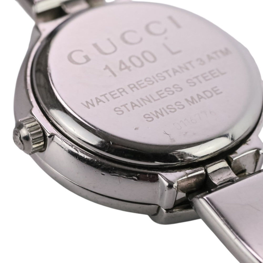 GUCCI Quartz Watch Bangle 1400L Silver Dial Women's — Very Good