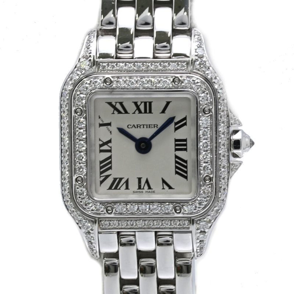 CARTIER Cartier Panthère de Mini Diamond WJPN0019 Women's Watch 18K White Gold 40495 — Very Good