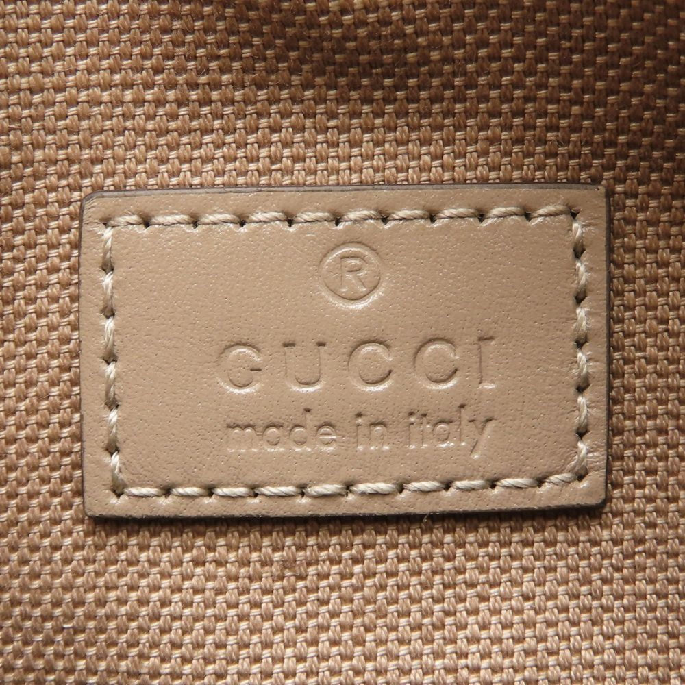GUCCI 796230 Shoulder Bag GG Shadow 2Way Canvas x Leather Toile Taupe 352524 — Like New