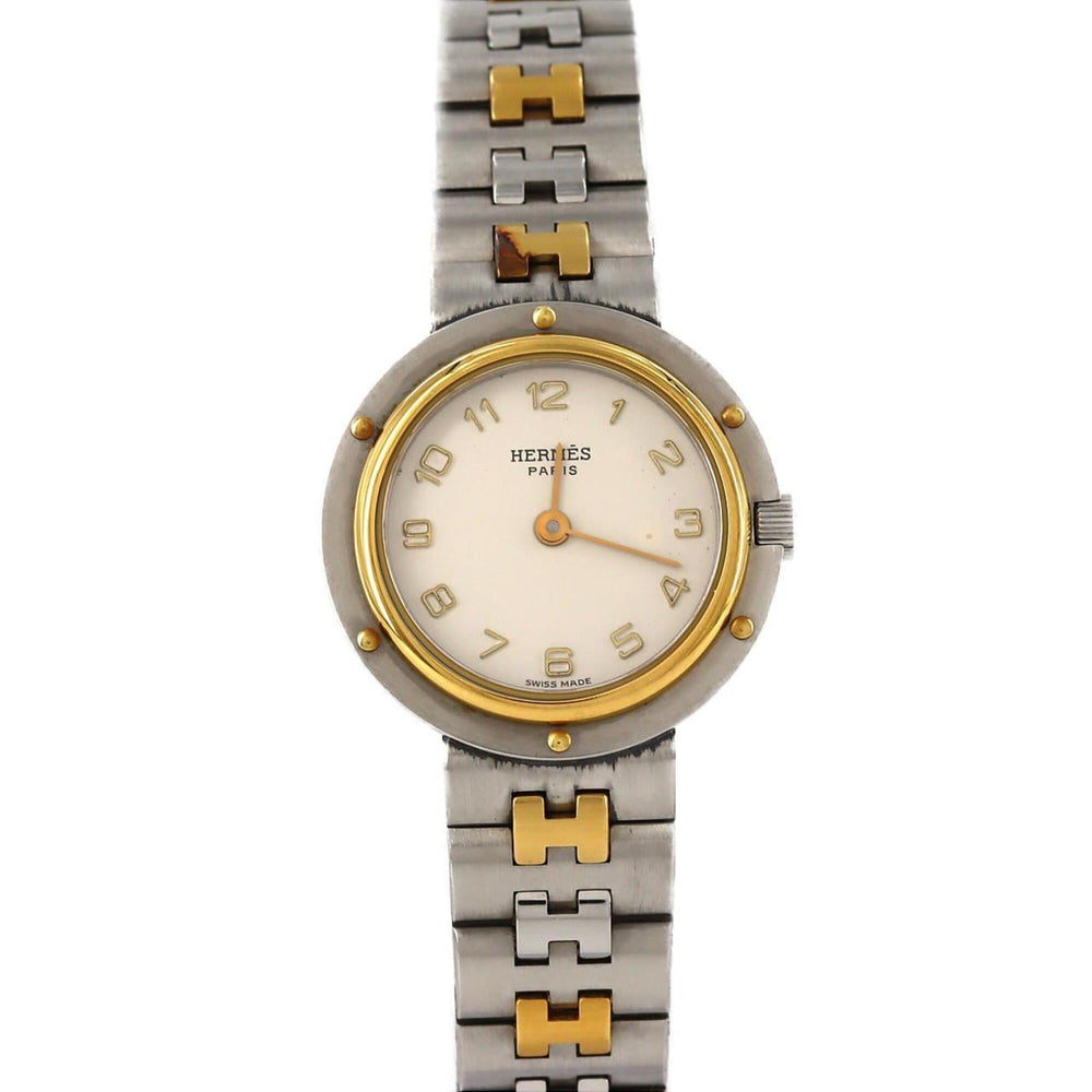 Hermes Olympia Combination SSxGP Quartz Watch — Good