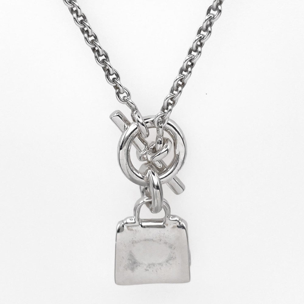HERMES Amulette Kelly Charm Necklace Pendant Toggle SV925 Men's Women's — Like New