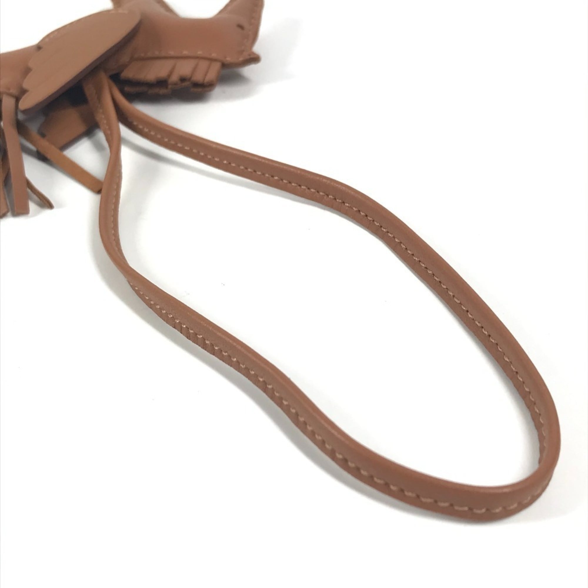 HERMES Rodeo Pegasus PM Bag Charm/Keychain Charm by Anjo Miro, Men's/Women's, Saw Gold/Brown, Like New — Like New