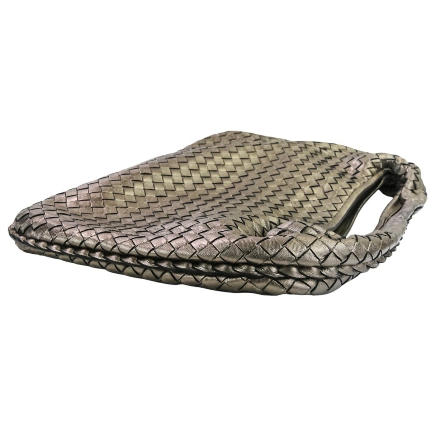 BOTTEGA VENETA Intrecciato Leather Hobo One-Shoulder Bag 115653 in Metallic Color for Women