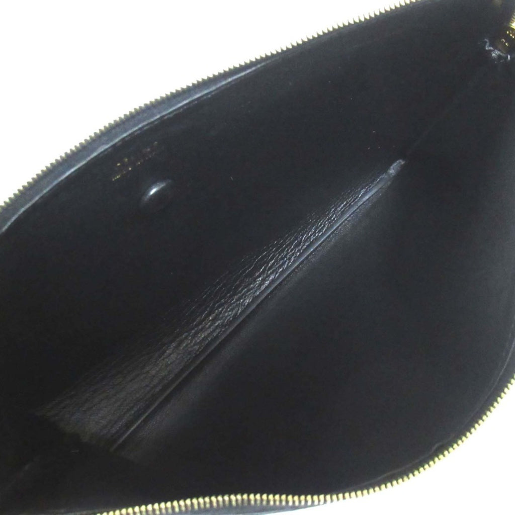 CELINE Leopard Print Pony Clutch Bag in Beige and Brown for Women