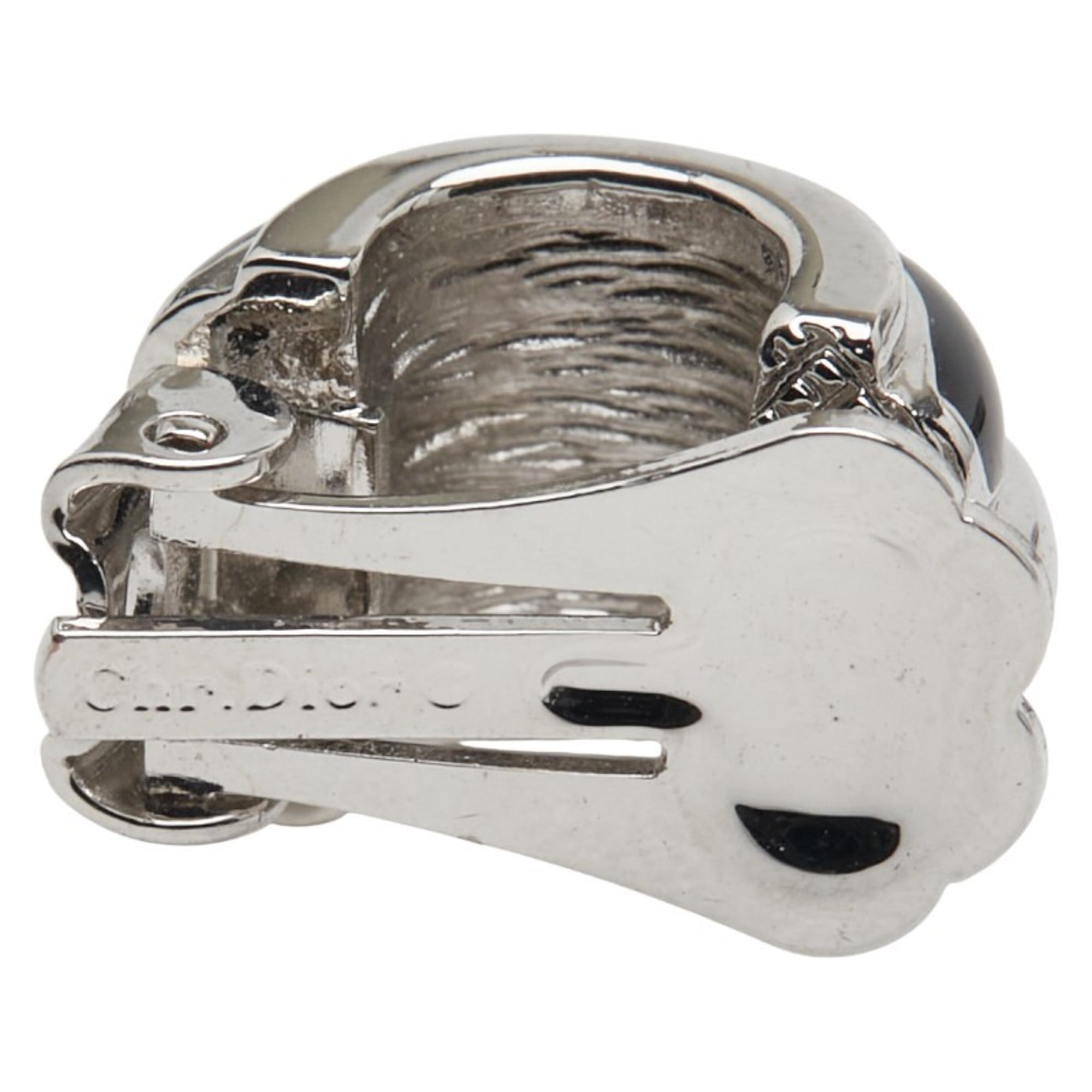 Christian Dior Dior earrings in silver and gold metal for women.