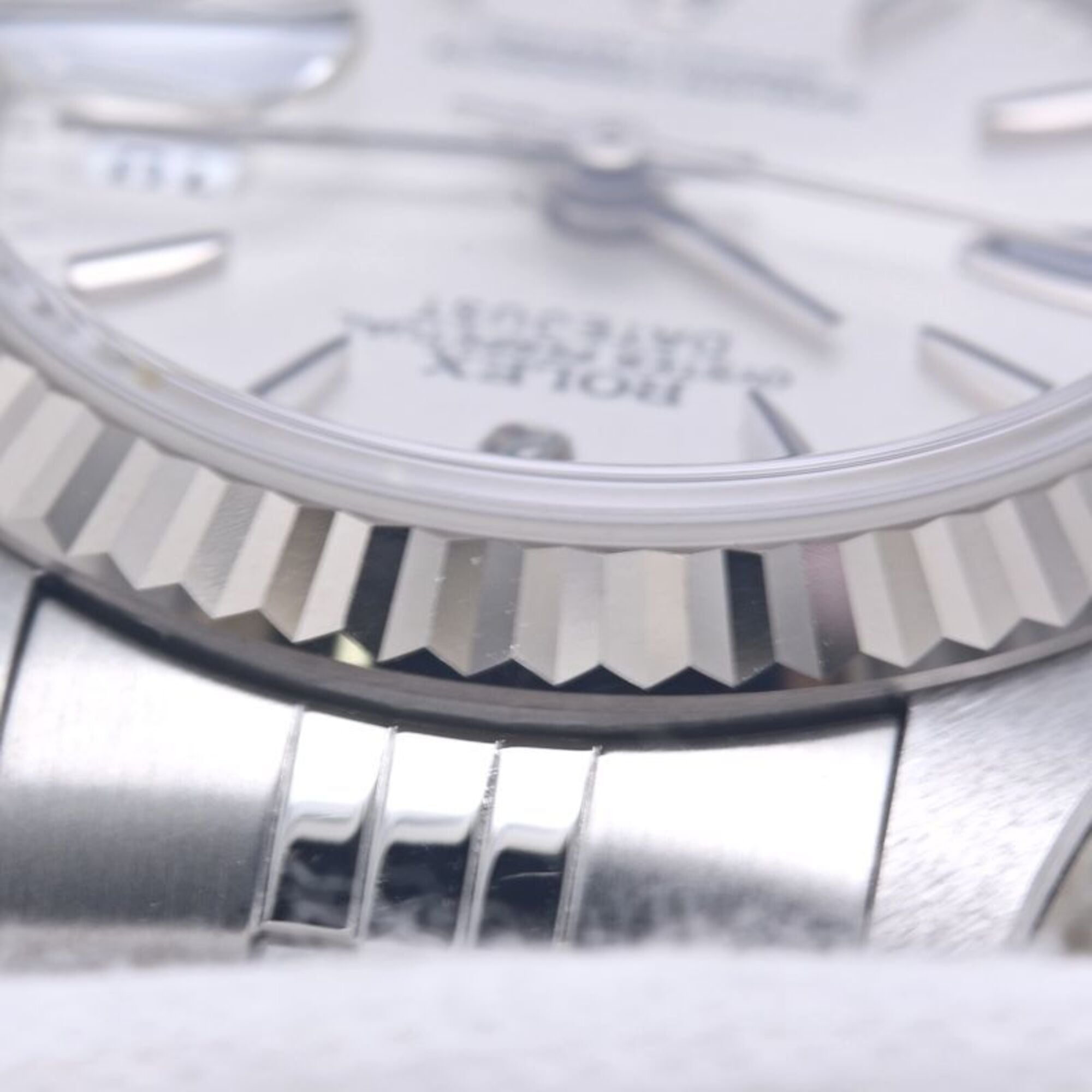 ROLEX Datejust Sapphire 2P 79174 Women's Watch 18K White Gold x Stainless Steel 40301 — Like New