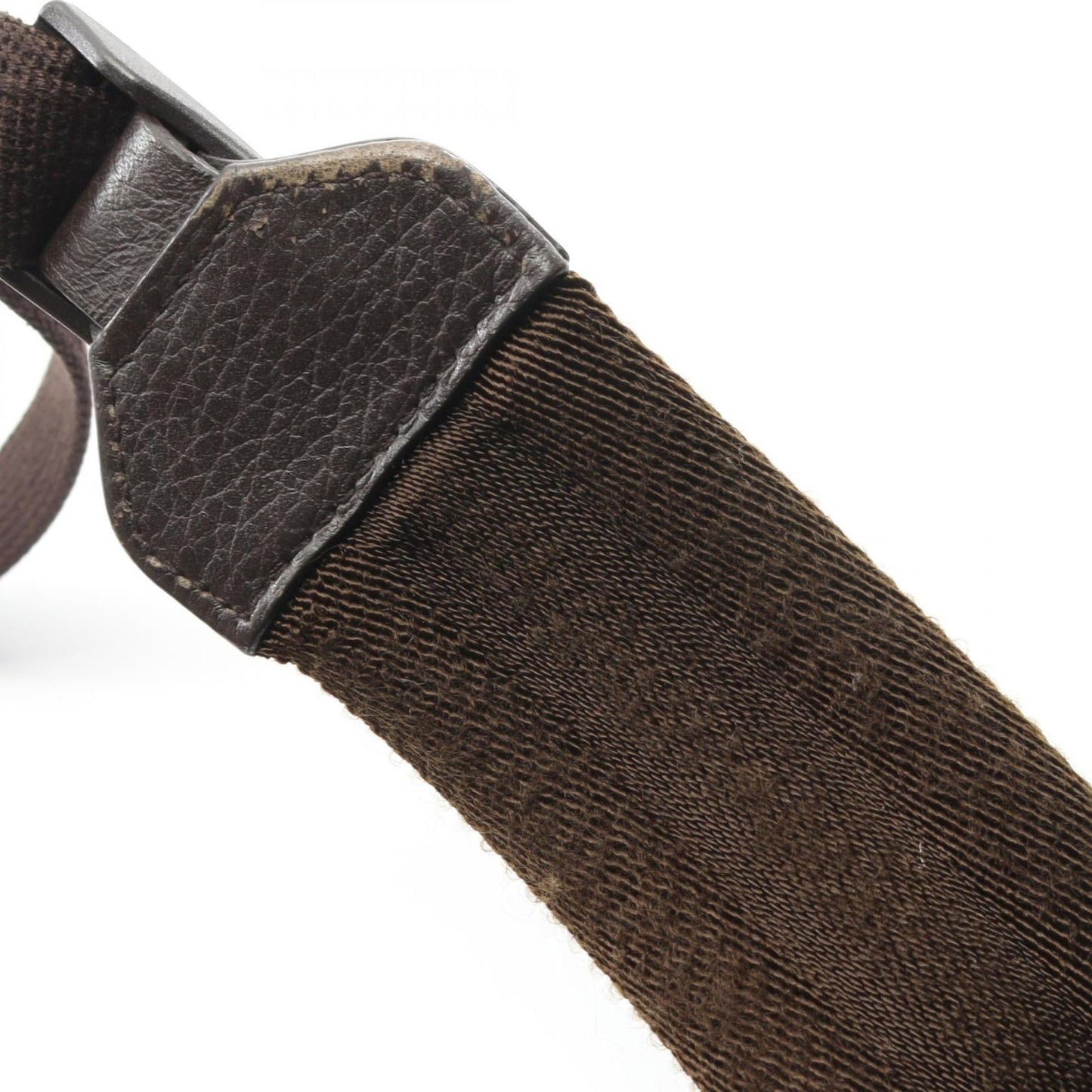 Gucci GG Canvas Backpack, and Leather, Women's, Beige Brown, 449906