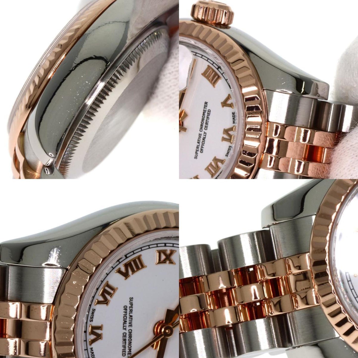 Rolex 179171 Datejust Watch Stainless Steel SSxK18PG Everose Gold Ladies ROLEX