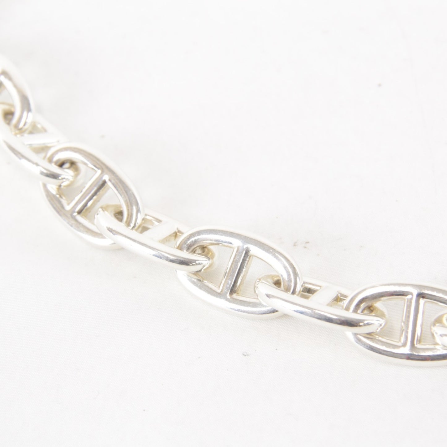 HERMES 11-link, 101g Chaine d'Ancre TGM Bracelet in 925 Silver for Women