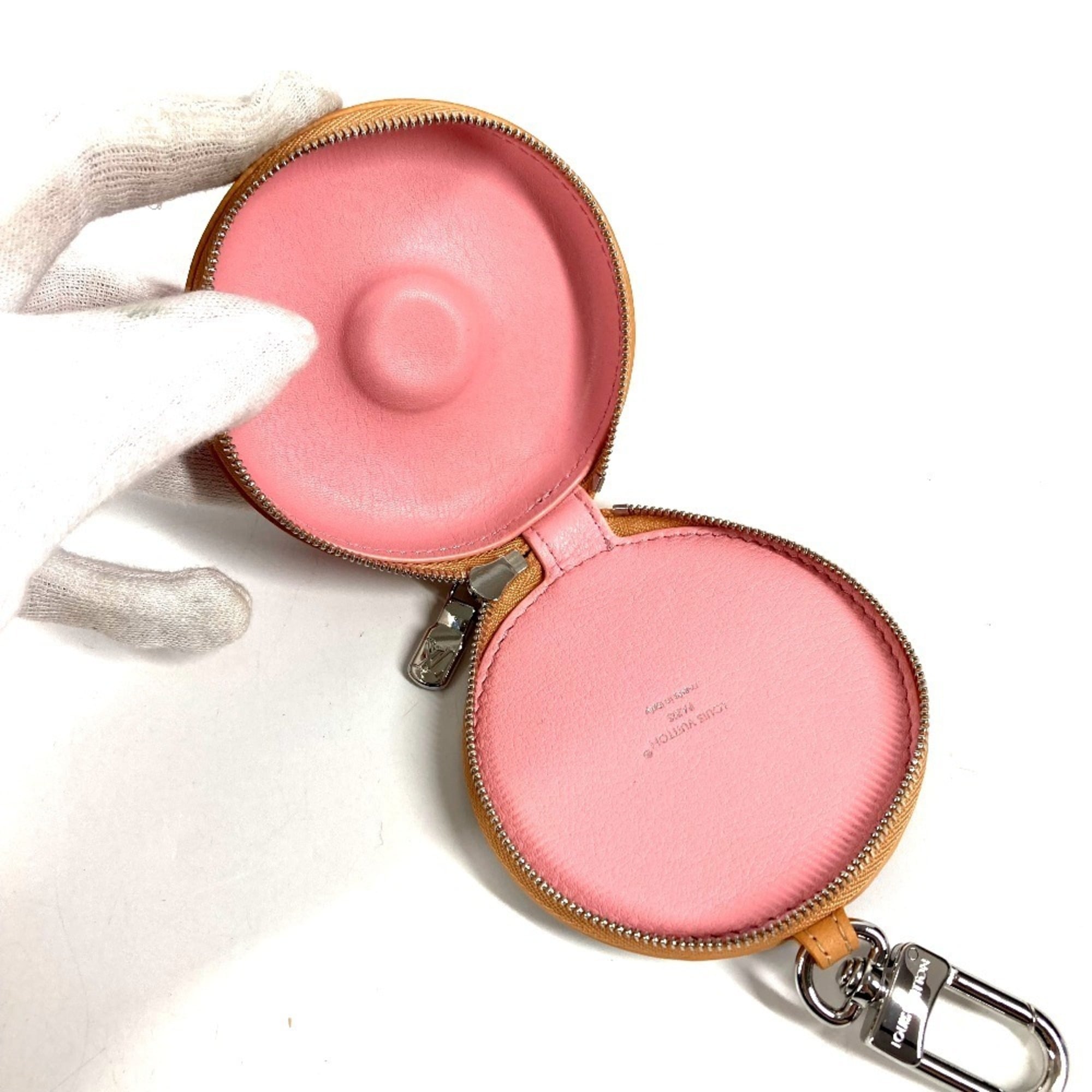 LOUIS VUITTON M02549 Monogram Donut Bag Charm - LV Charm, Keychain Leather Canvas, Men's/Women's, Pink, Like New — Like New