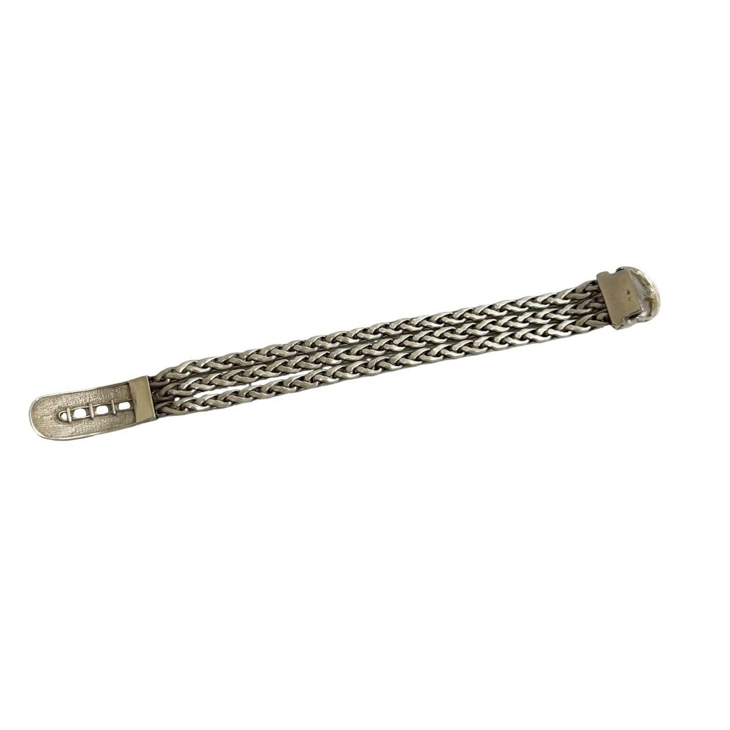 HERMES Diane Silver 925 Chain Belt Bracelet Bangle 34974