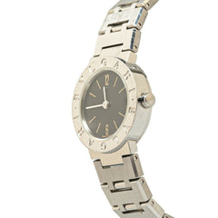 BVLGARI Watch BB23SS Quartz Black Dial Stainless Steel Women's — Good