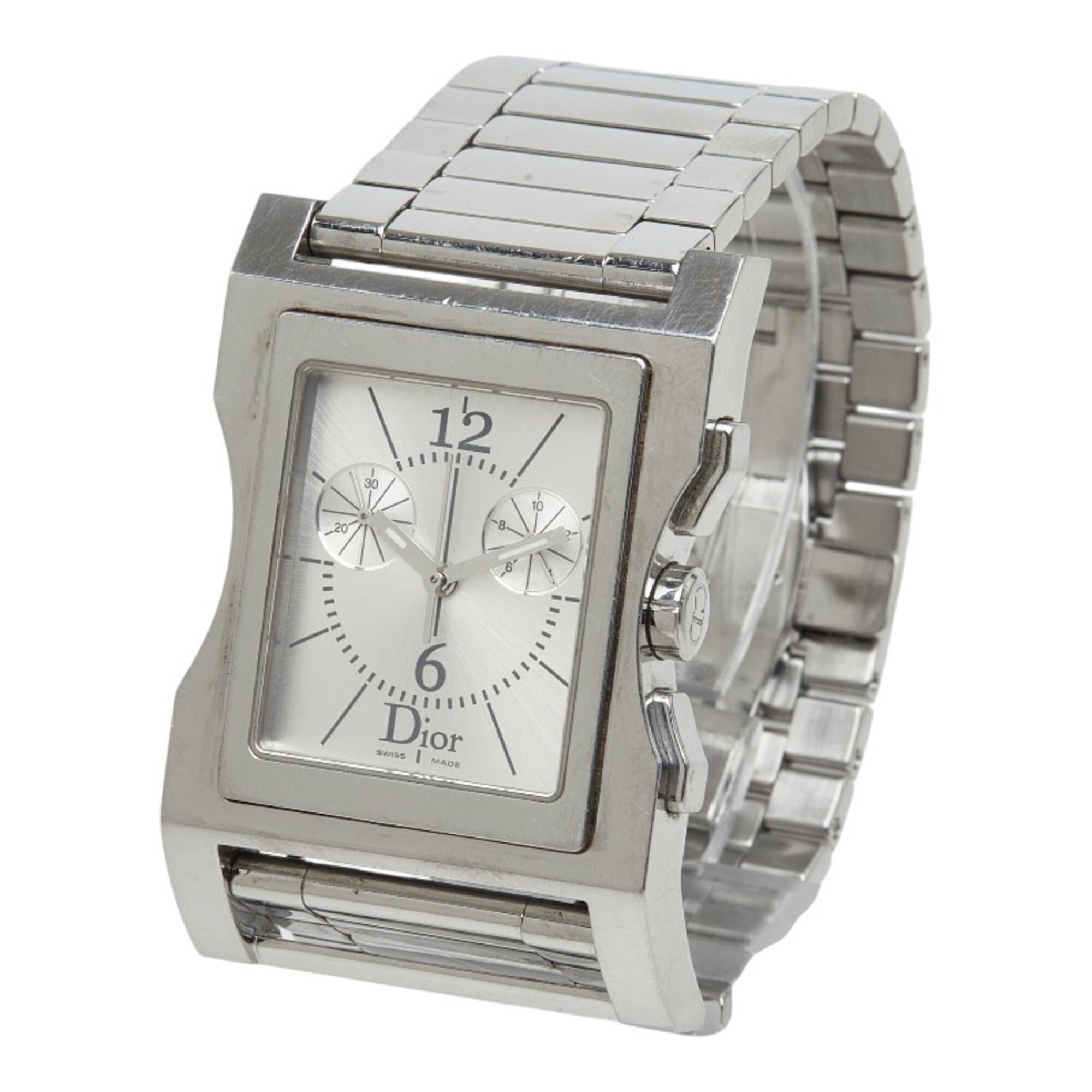 Dior Chris 47 Watch CD034310 Quartz Silver Dial Stainless Steel Men's — Good
