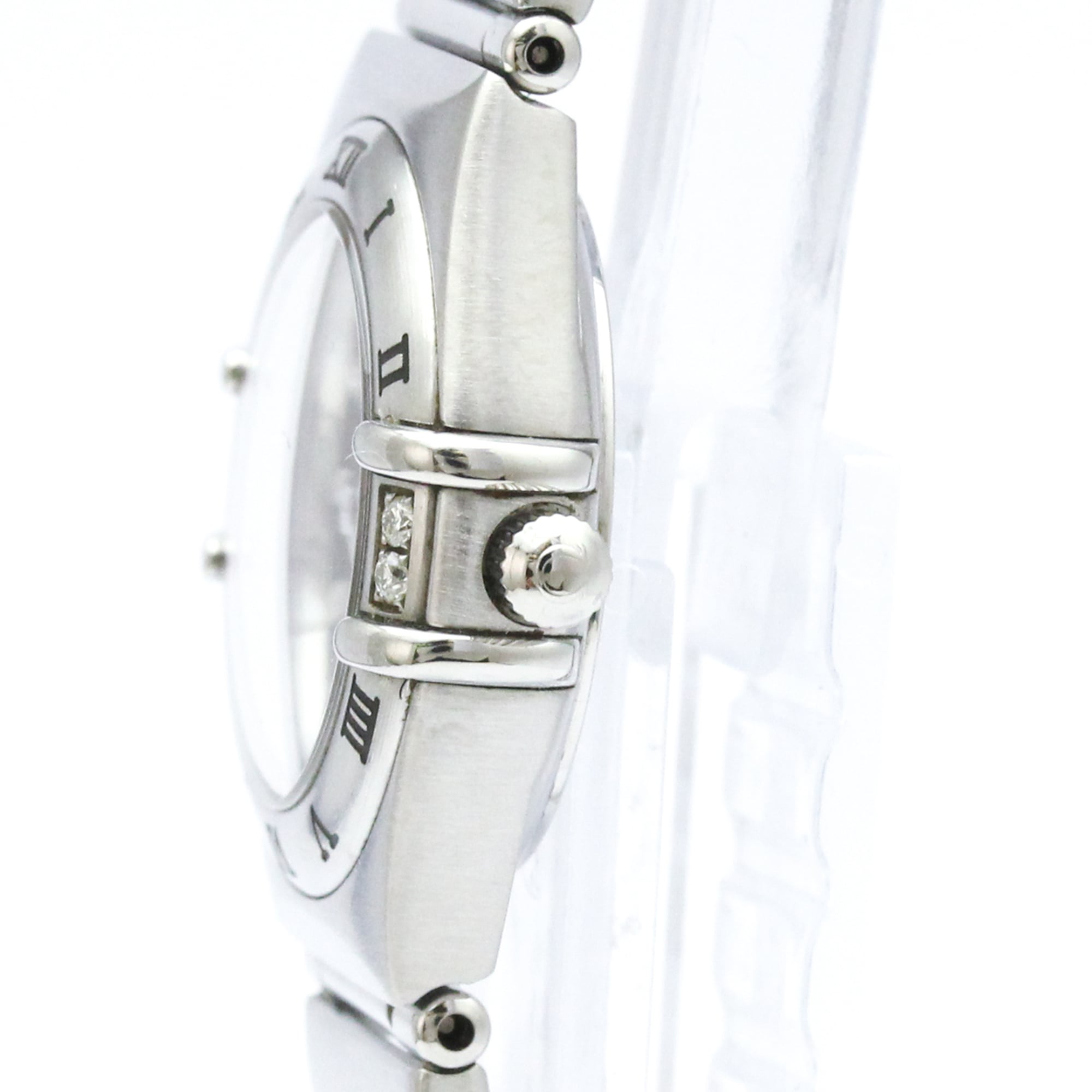 OMEGA Constellation Diamond Steel Quartz Ladies Watch 1567.89 Polished — Very Good