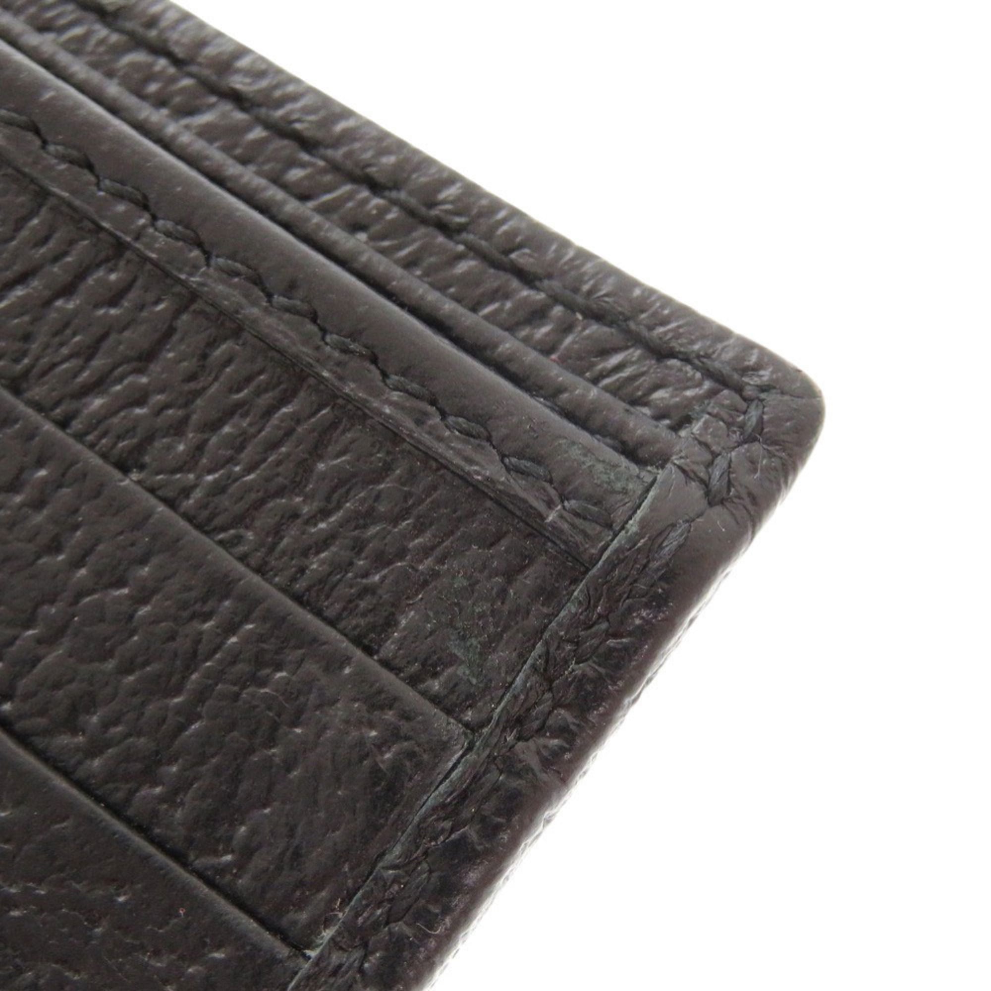 Excellent condition Balenciaga x Gucci The Hacker Project canvas and leather black bi-fold wallet with bill compartment 0690