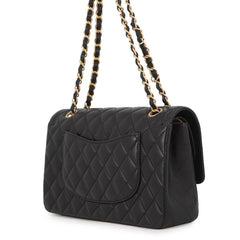 Chanel Chain Shoulder Bag Matelassé 25 Coco Mark Icon Charm Lambskin Double A01112 CHANEL Black Handbag Women's — Like New