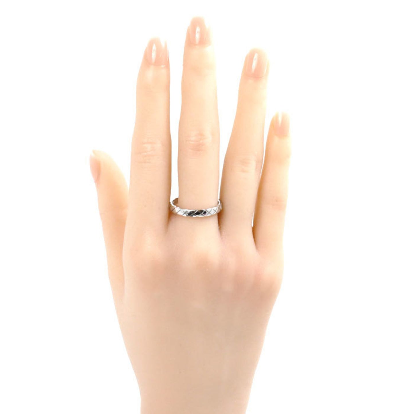 CHANEL K18WG White Gold Coco Crush Ring J11793 Size 20 61 4.5g Men's